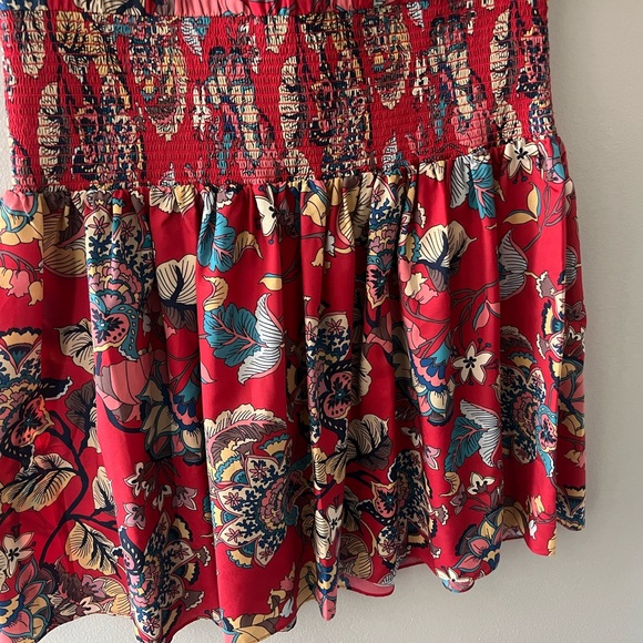 Shoshanna Balaji Floral Smocked Dress - Cayenne - size 10 - NWOT - Picture 4 of 10